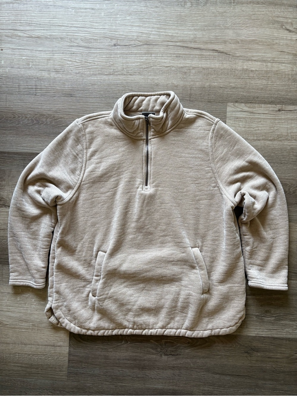 32 Degrees Men's Cream Half-Zip Fleece Pullover